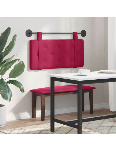 Testata appesa Rosso Vino 100 x 55 x 5 cm Velluto