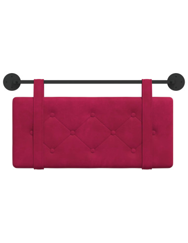 Testata appesa Rosso Vino 100 x 55 x 5 cm Velluto