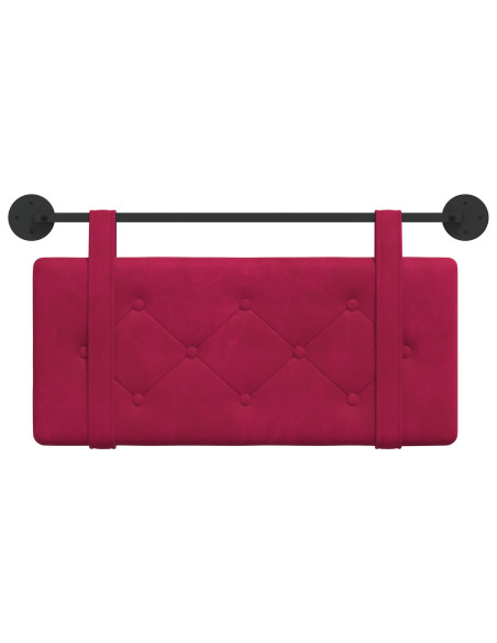 Testata appesa Rosso Vino 100 x 55 x 5 cm Velluto
