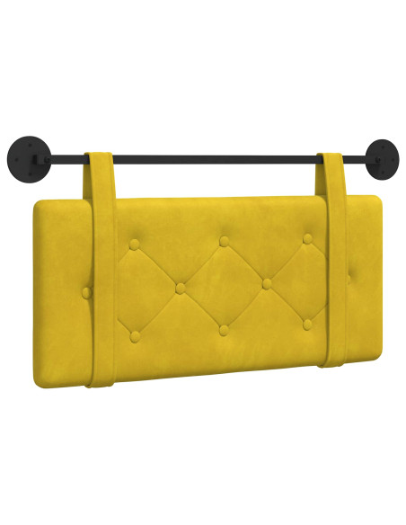 Testata appesa Giallo 100 x 55 x 5 cm Velluto