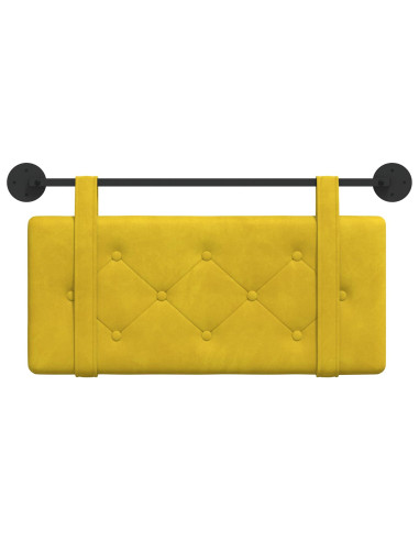 Testata appesa Giallo 100 x 55 x 5 cm Velluto