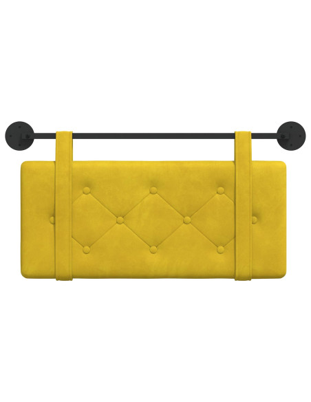 Testata appesa Giallo 100 x 55 x 5 cm Velluto