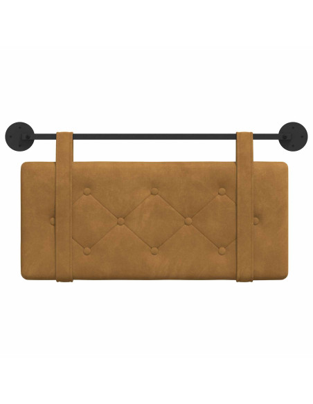 Testata appesa Marrone 100 x 55 x 5 cm Velluto