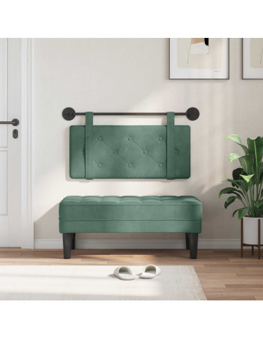Testata appesa Verde Mare 100 x 55 x 5 cm Velluto