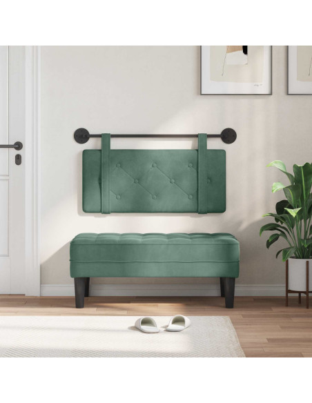 Testata appesa Verde Mare 100 x 55 x 5 cm Velluto