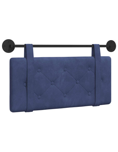 Testata appesa Blu Polizia 100 x 55 x 5 cm Velluto