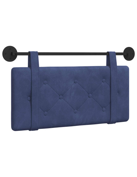Testata appesa Blu Polizia 100 x 55 x 5 cm Velluto