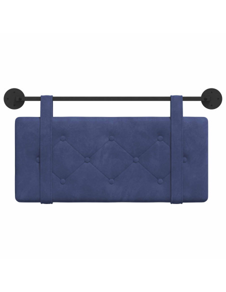 Testata appesa Blu Polizia 100 x 55 x 5 cm Velluto