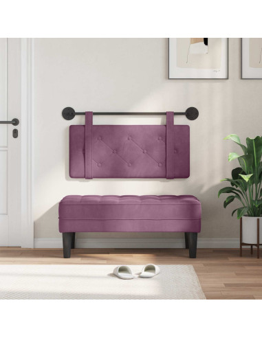 Testata appesa Montaggio a parete Viola 100 x 55 x 5 cm Velluto