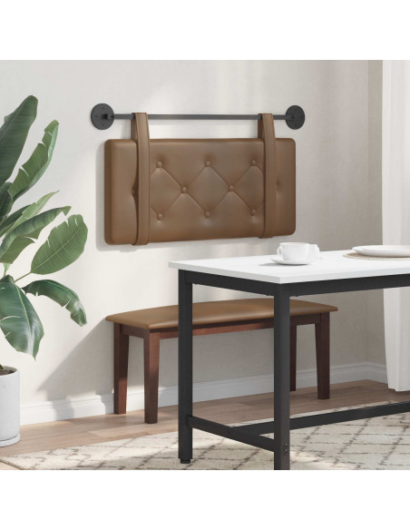 Testata appesa Cappuccino 100 x 55 x 5 cm Pelle Sintetica
