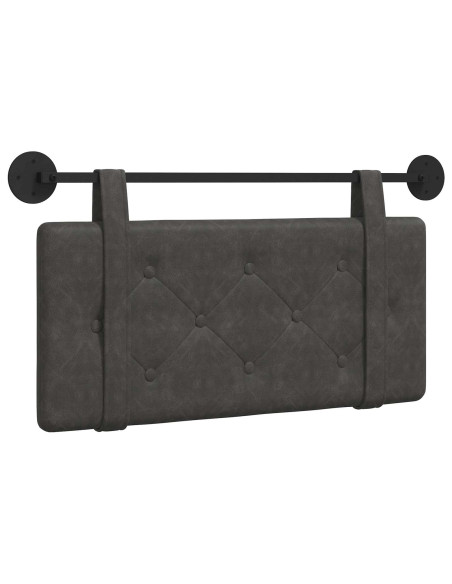 Testata appesa Montaggio a parete Nero 90 cm PU Antico