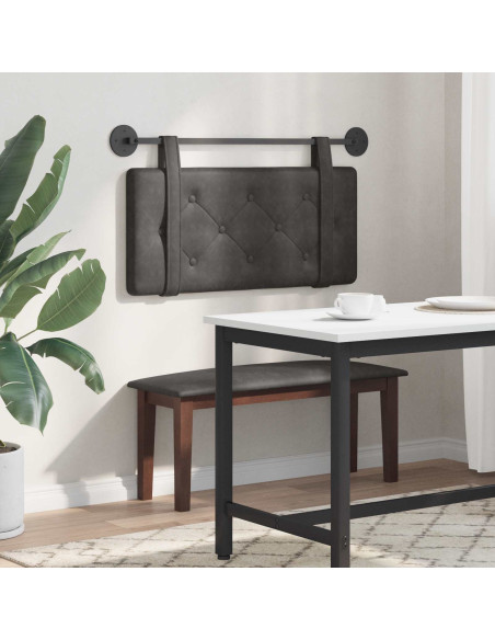 Testata appesa Montaggio a parete Nero 90 cm PU Antico