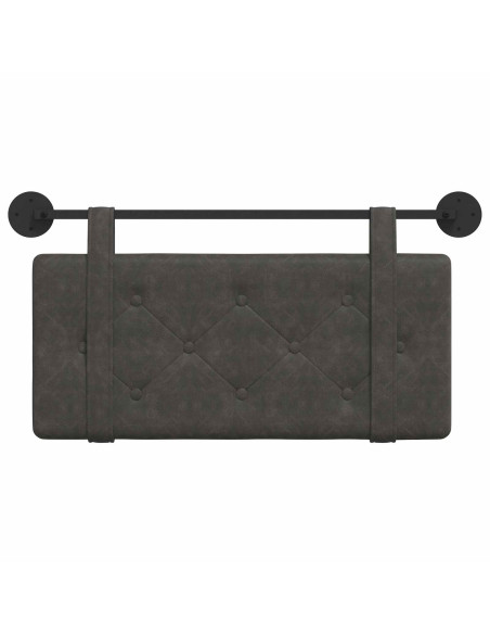 Testata appesa Montaggio a parete Nero 90 cm PU Antico