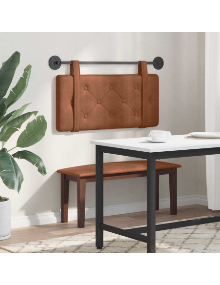 Testata appesa Montaggio a parete Marrone 90 cm PU Antico