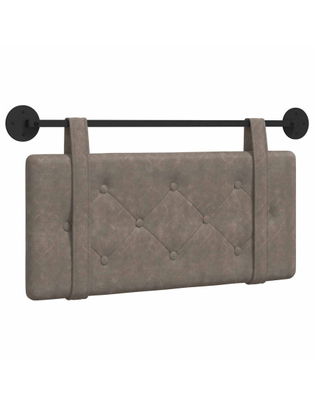 Testata appesa Montaggio a parete Grigio 90 cm PU Antico