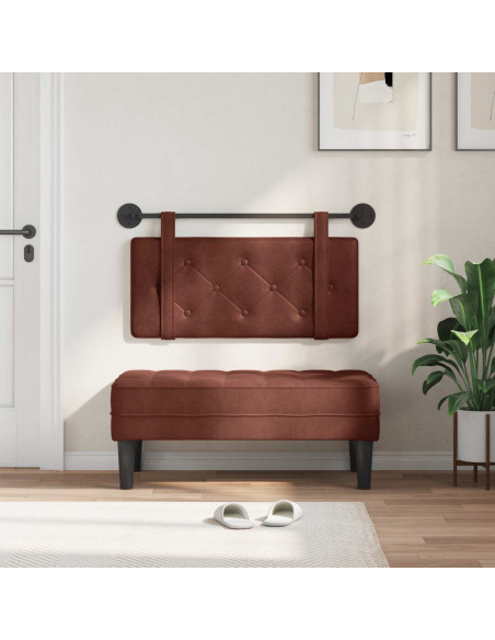 Testata appesa Marrone Lucido 90 cm PU Antico