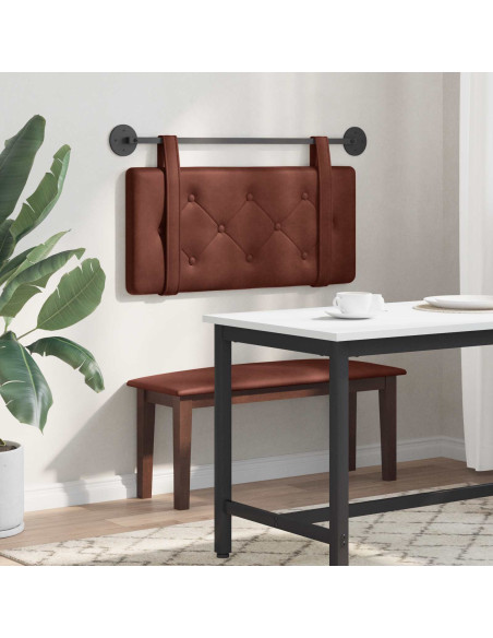Testata appesa Marrone Lucido 90 cm PU Antico