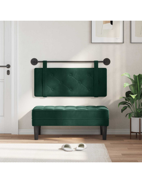 Testata appesa Verde Scuro 110 x 55 x 5 cm Velluto