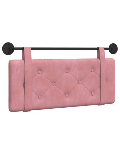 Testata appesa Montaggio a parete Rosa 110 x 55 x 5 cm Velluto 2