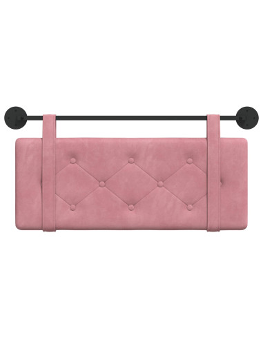 Testata appesa Montaggio a parete Rosa 110 x 55 x 5 cm Velluto