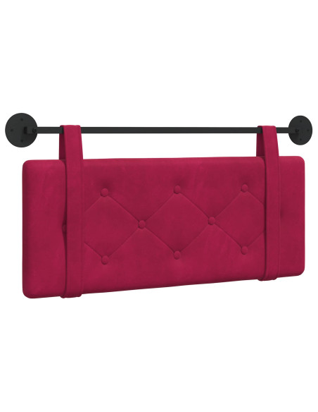 Testata appesa Rosso Vino 110 x 55 x 5 cm Velluto