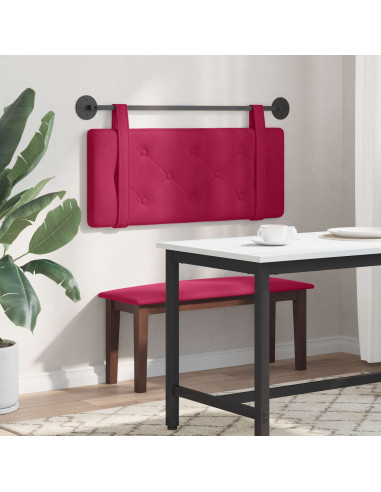 Testata appesa Rosso Vino 110 x 55 x 5 cm Velluto