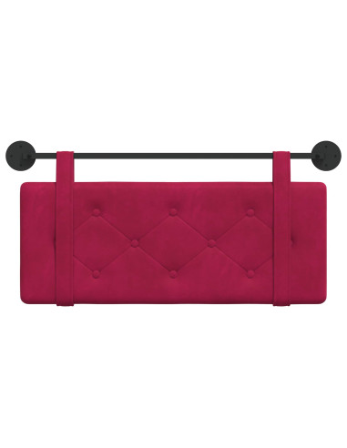Testata appesa Rosso Vino 110 x 55 x 5 cm Velluto