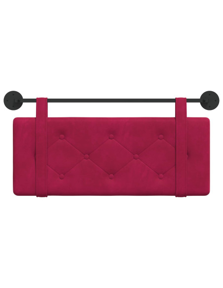 Testata appesa Rosso Vino 110 x 55 x 5 cm Velluto