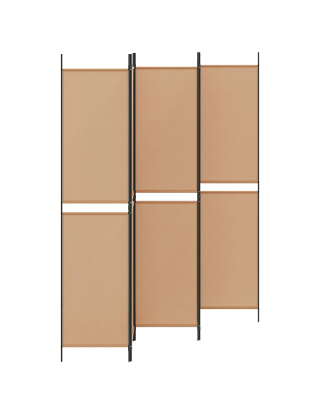 Pannello Separatore a 5 Pannelli Beige 250 x 220 cm Tessuto