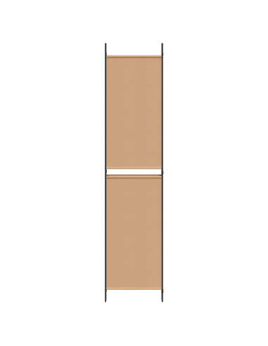 Pannello Separatore a 5 Pannelli Beige 250 x 220 cm Tessuto