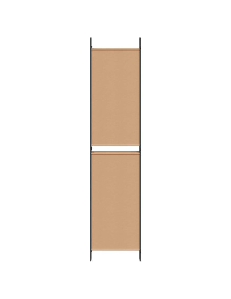 Pannello Separatore a 5 Pannelli Beige 250 x 220 cm Tessuto