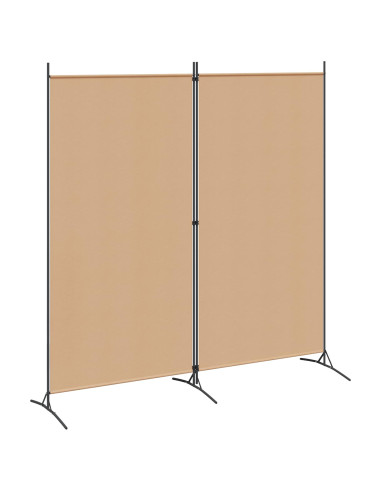 Divider Stanza a 2 Pannelli Beige 175 x 180 cm Tessuto