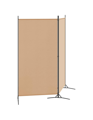 Divider Stanza a 2 Pannelli Beige 175 x 180 cm Tessuto