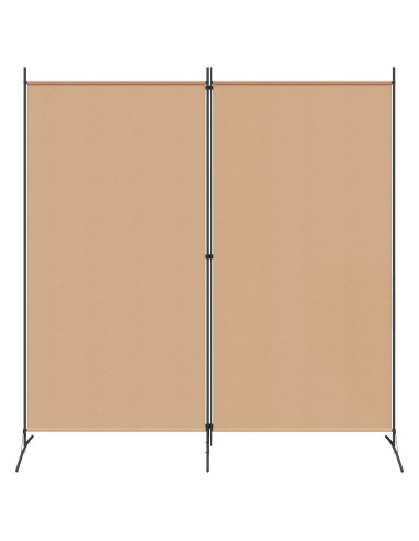 Divider Stanza a 2 Pannelli Beige 175 x 180 cm Tessuto