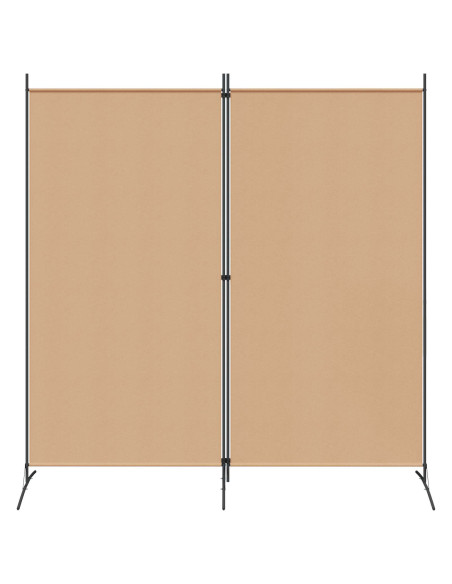 Divider Stanza a 2 Pannelli Beige 175 x 180 cm Tessuto