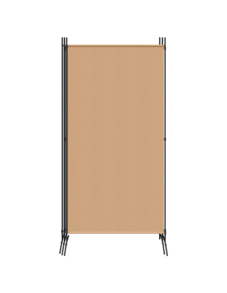Paravento a 4 Pannelli Beige 346 x 180 cm Tessuto