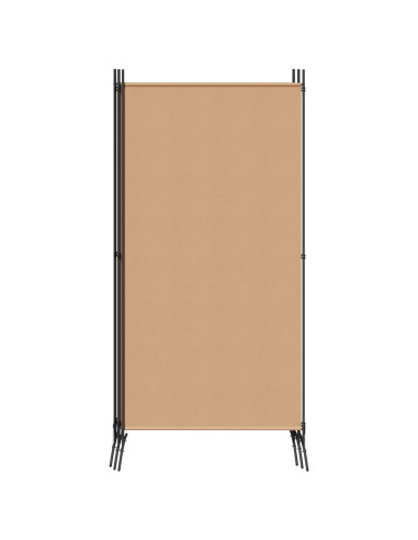 Paravento a 5 Pannelli Beige 433 x 180 cm Tessuto