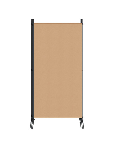Paravento a 5 Pannelli Beige 433 x 180 cm Tessuto