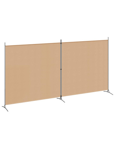 Divider Stanza a 2 Pannelli Beige 348 x 180 cm Tessuto