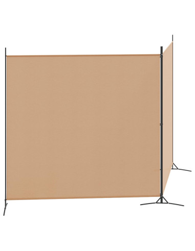 Divider Stanza a 2 Pannelli Beige 348 x 180 cm Tessuto