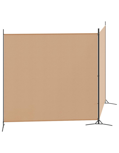 Divider Stanza a 2 Pannelli Beige 348 x 180 cm Tessuto