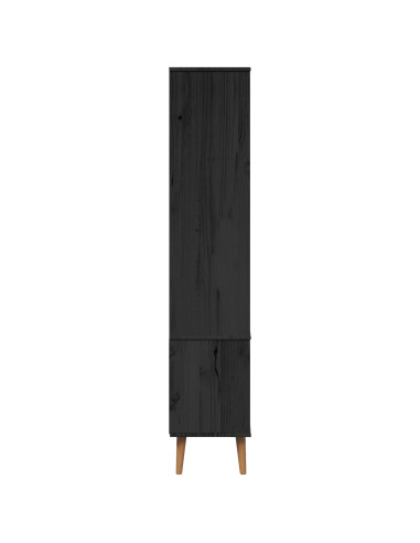 Armadio in Vetro Nero 90 x 35 x 175 cm