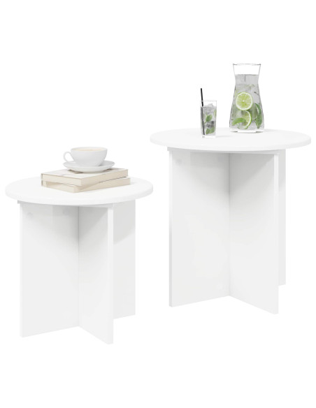 Set tavolini con archiviazione 2 pcs Legno ingegnerizzato