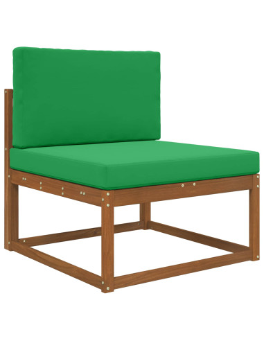 Cuscino per divano da esterno 2 pcs Verde Poliestere