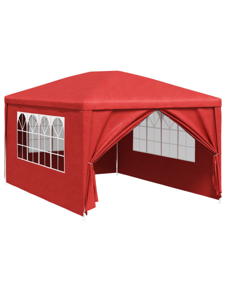 Tenda da festa con pareti Rosso 400 x 300 x 255 cm