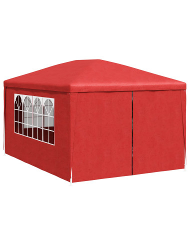 Tenda da festa con pareti Rosso 400 x 300 x 255 cm