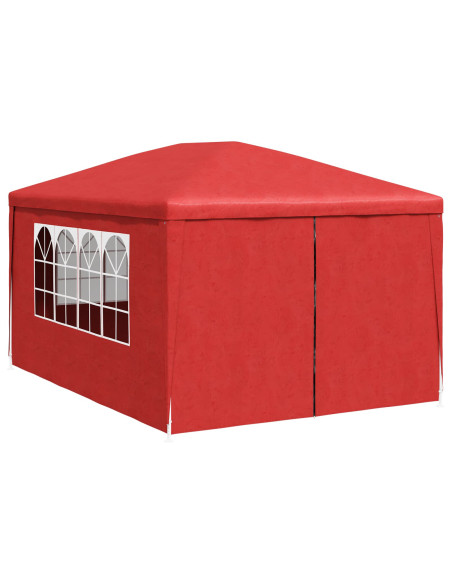 Tenda da festa con pareti Rosso 400 x 300 x 255 cm
