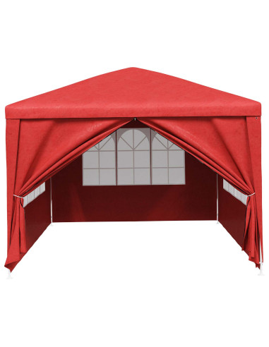 Tenda da festa con pareti Rosso 400 x 300 x 255 cm