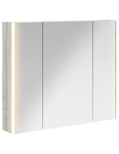 Mobiletto per specchio da bagno Grigio Sonoma 2