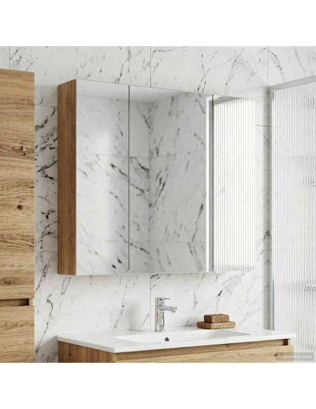 Mobiletto per specchio da bagno Rovere Artigianale